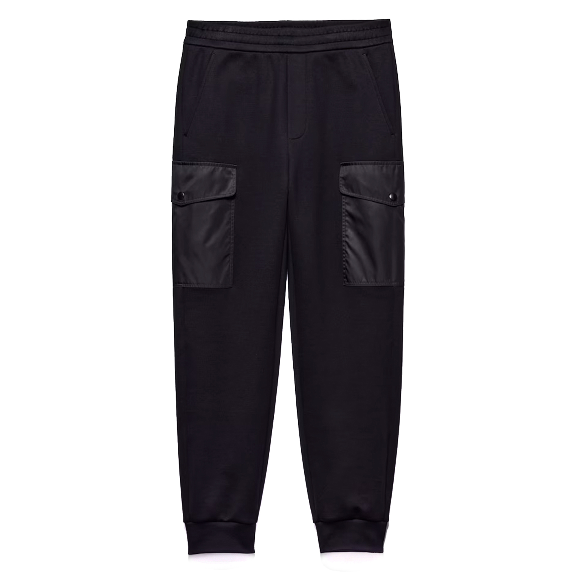 Cotton Fleece Joggers with Re-Nylon Details