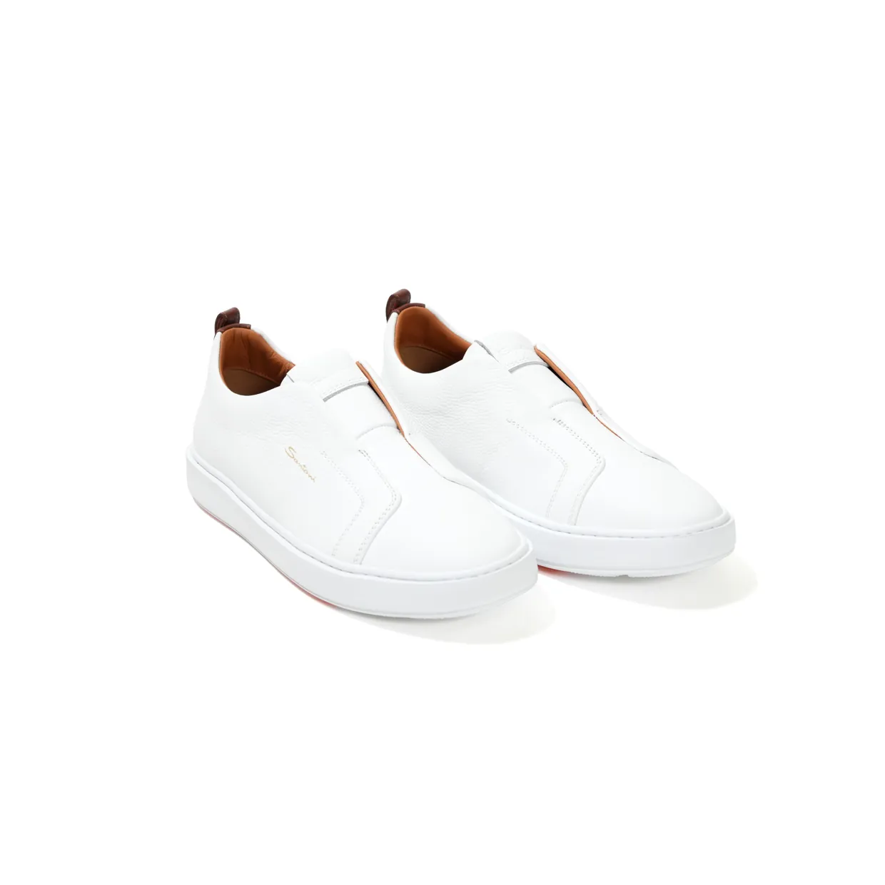 Leather Slip-on Sneakers