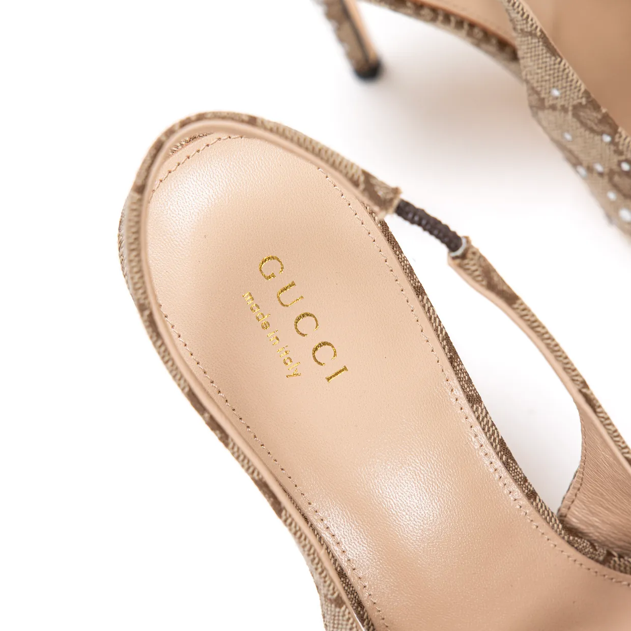 GG Crystal Horsebit Slingback Pump