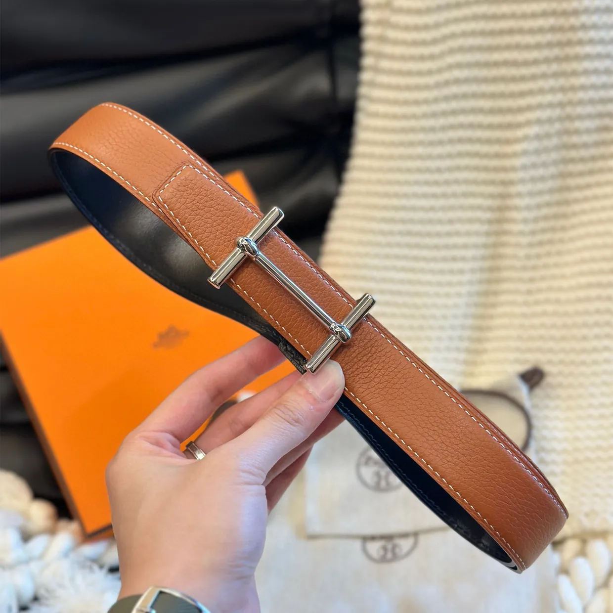 Buckle Leather Belt