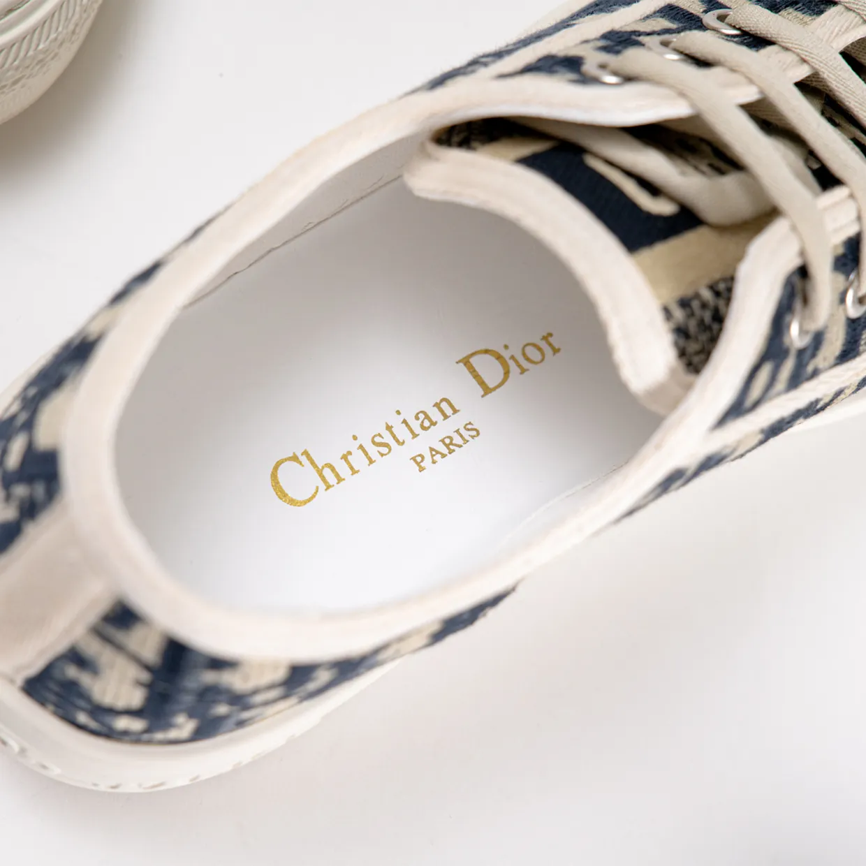 Walk'N'D Embroidered Canvas Low Sneakers