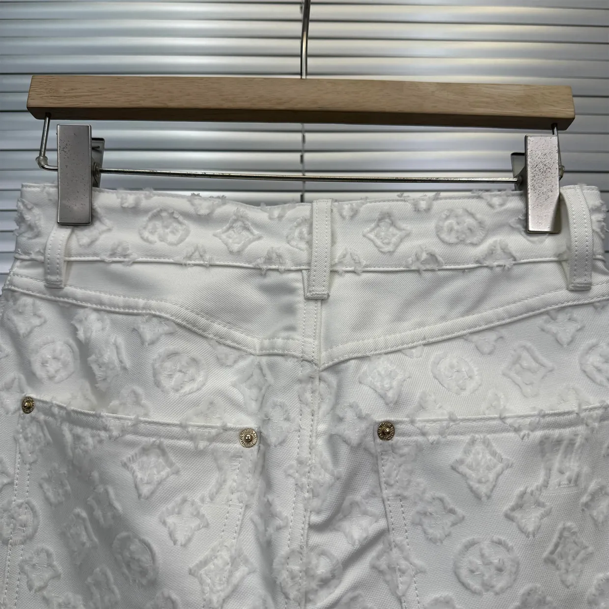 Monogram Fil Coupe Denim Skirt