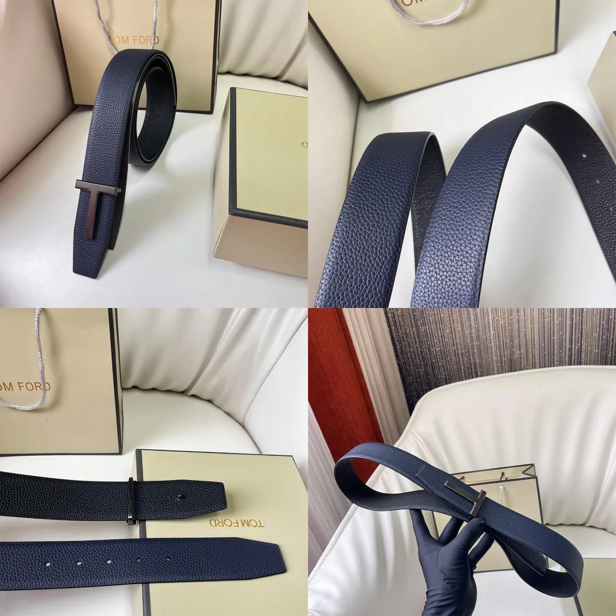 T-Icon Reversible Leather Belt