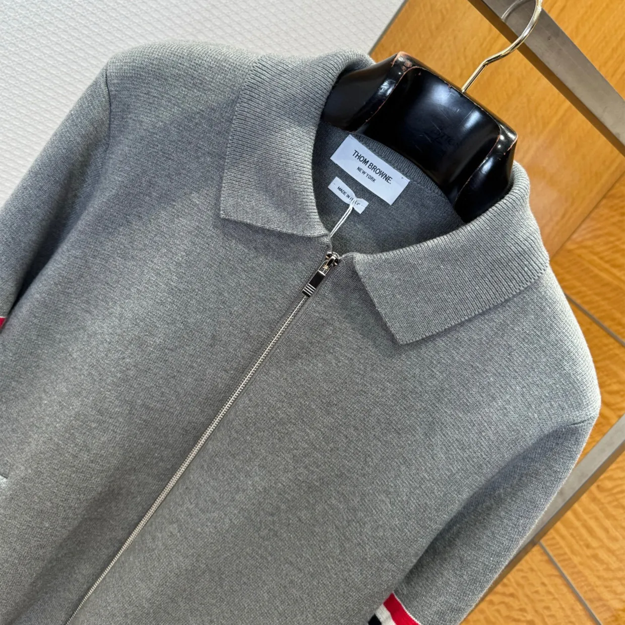 Cotton-blend Zip-up Sweater