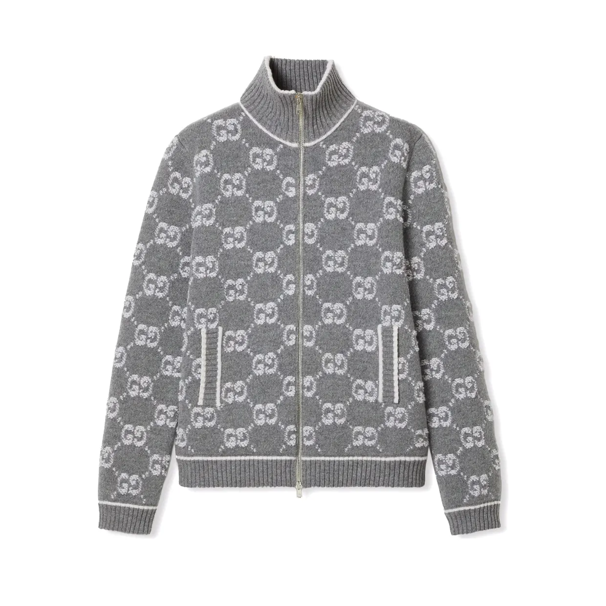 GG Bouclé Stitch Jacquard Cardigan