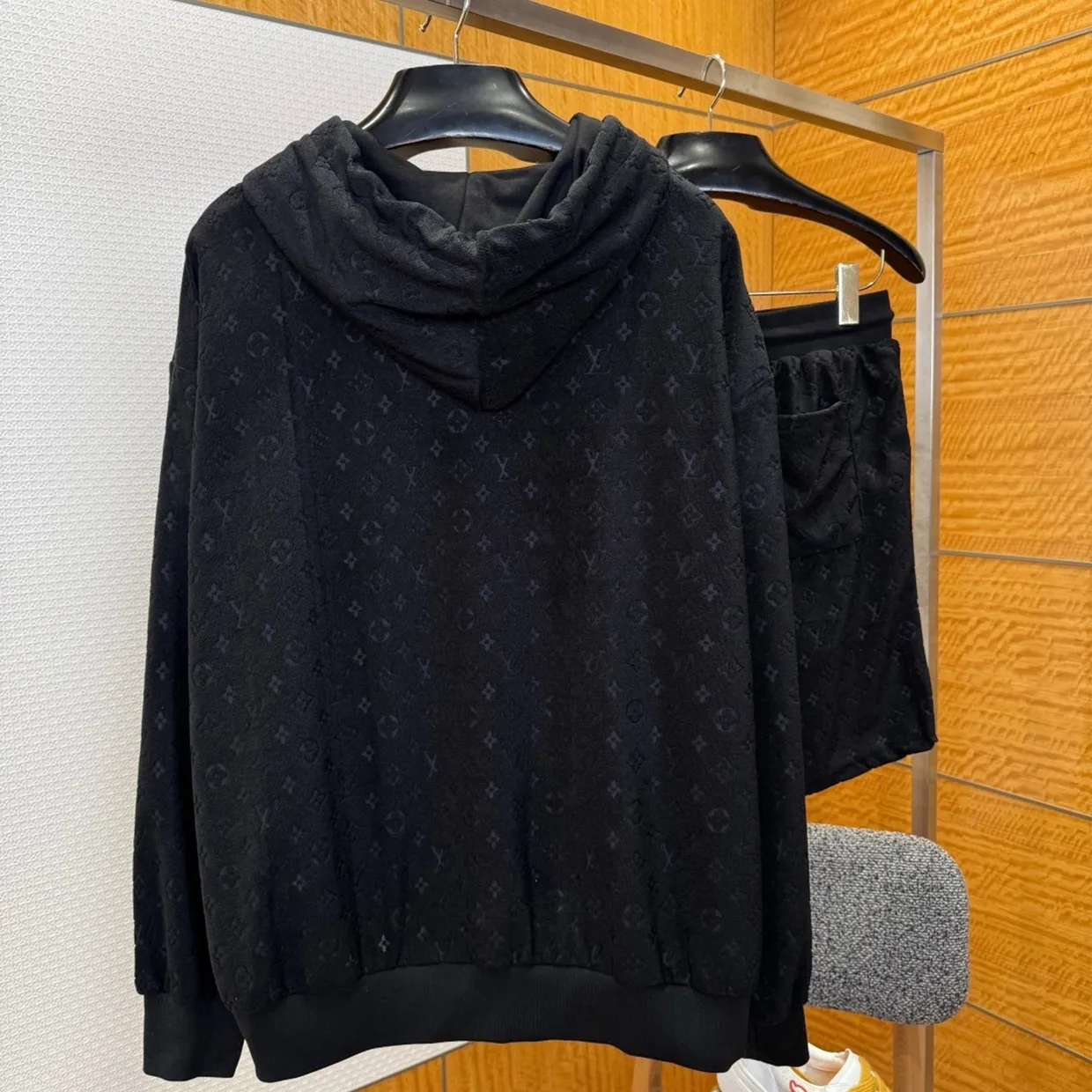 Monogram French Terry Zip-Through Hoodie