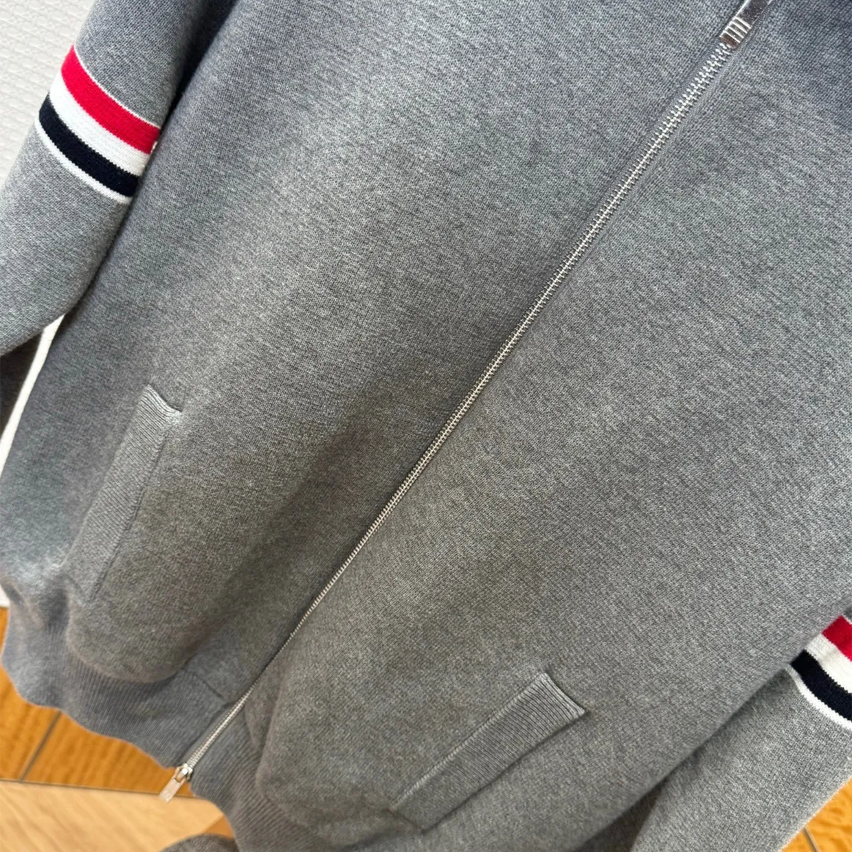 Cotton-blend Zip-up Sweater
