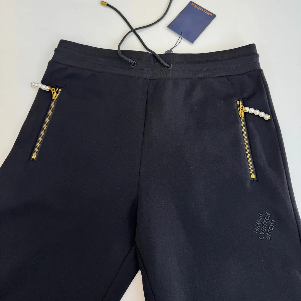 Embroidered Jersey Jogging Trousers