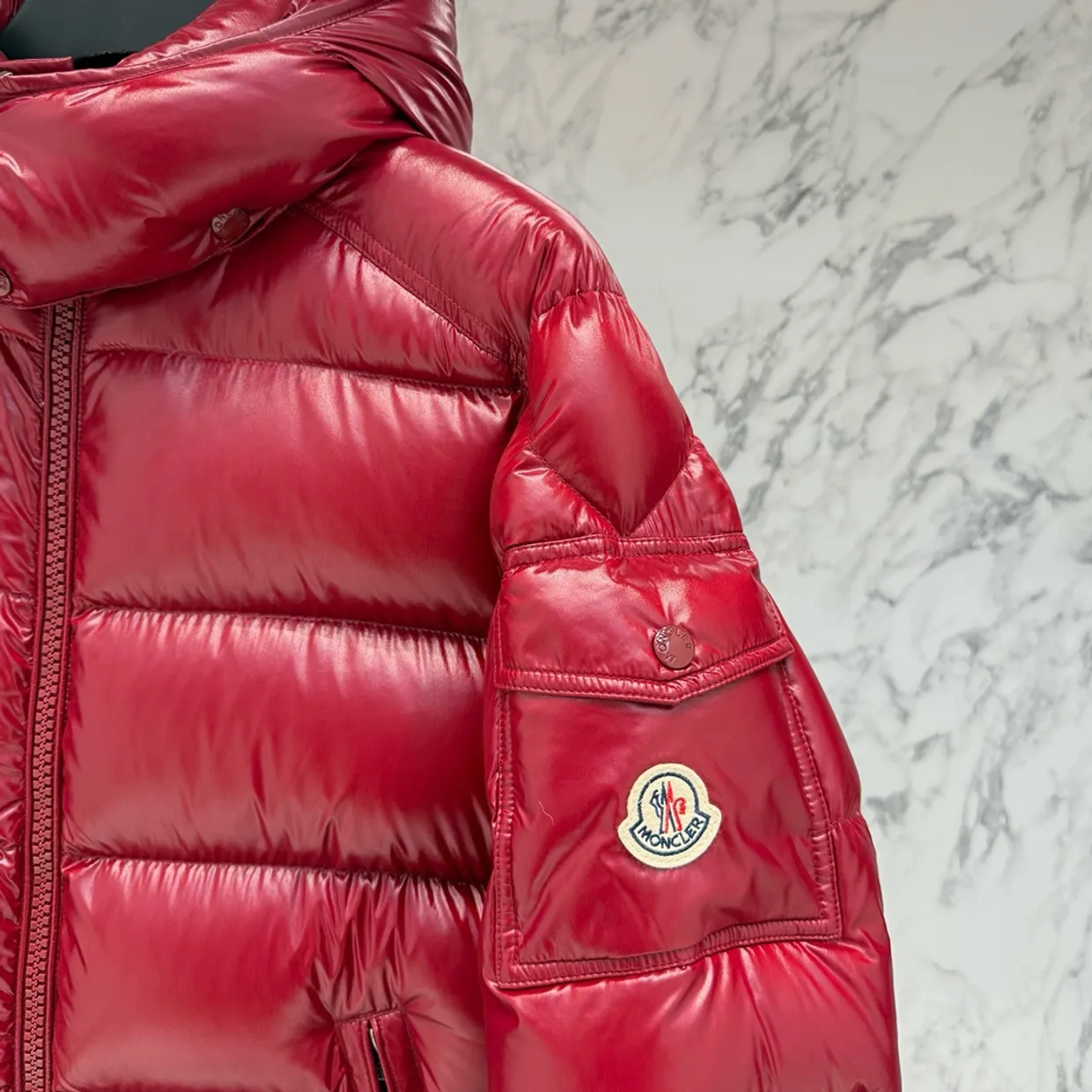 Maire Hooded Short Down Jacket