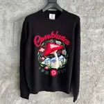 Mushroom Emblem Intarsia Knit Sweater