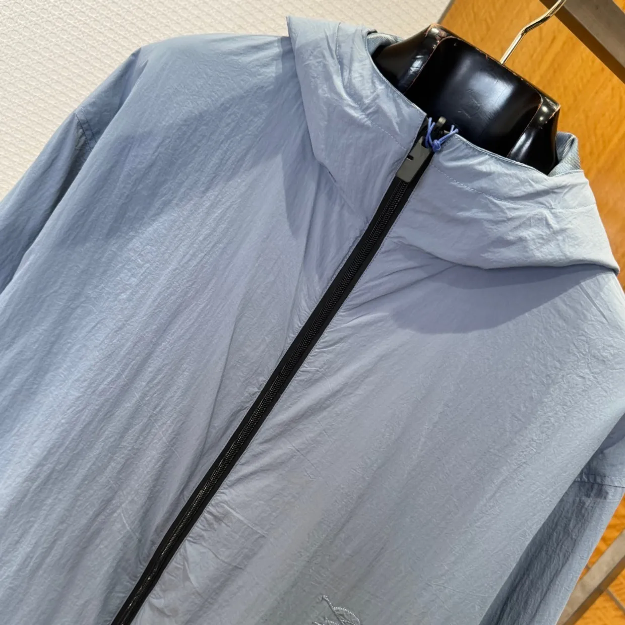 Reversible Check Hooded Jacket