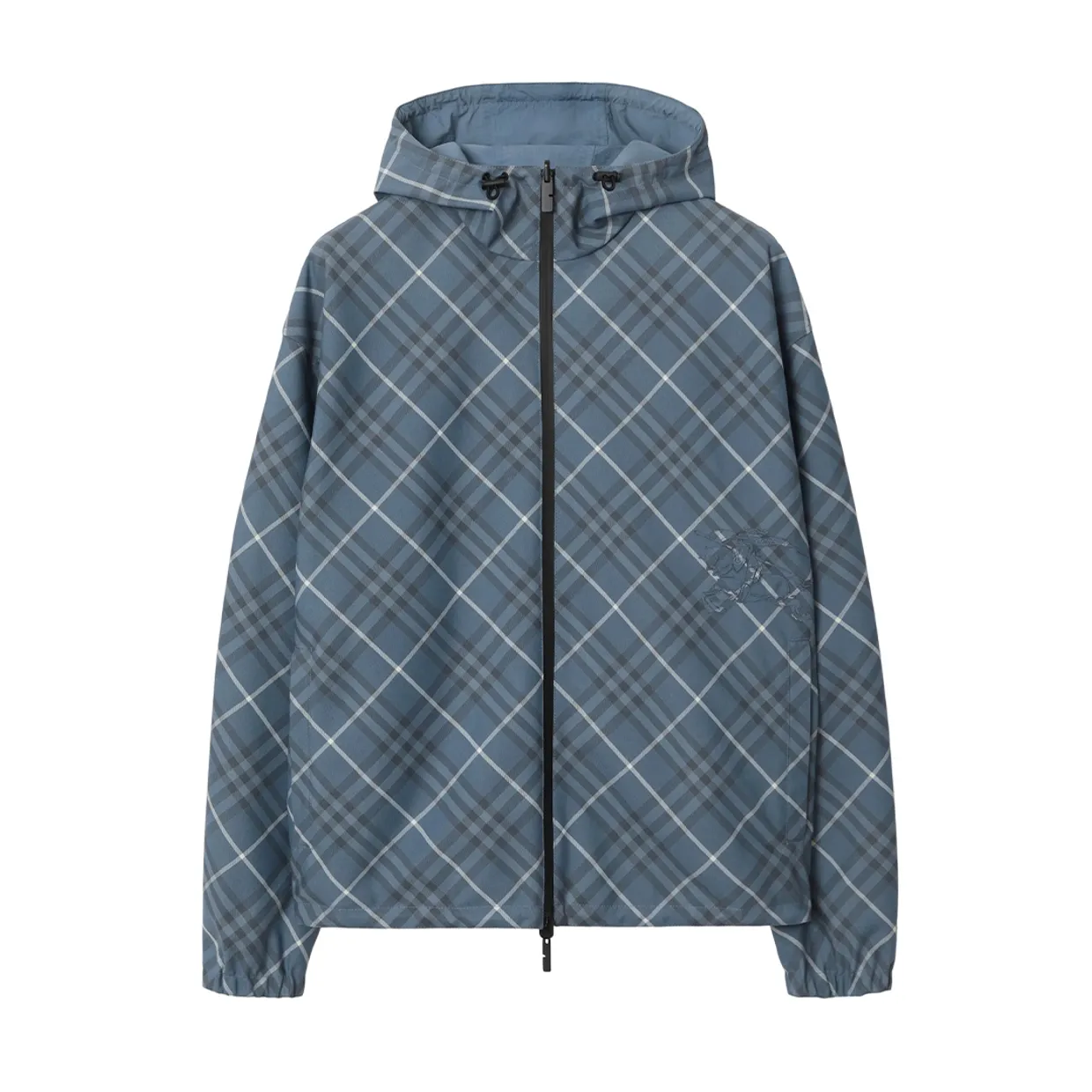 Reversible Check Hooded Jacket