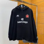 Soccer Oversized Logo-Detailed Cotton-Jersey Zip-Up Hoodie