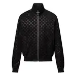 Monogram Debossed Suede Tracksuit Jacket