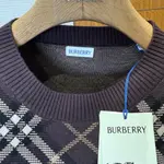 Check Wool Cashmere Blend Sweater
