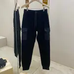 Cotton Fleece Joggers with Re-Nylon Details