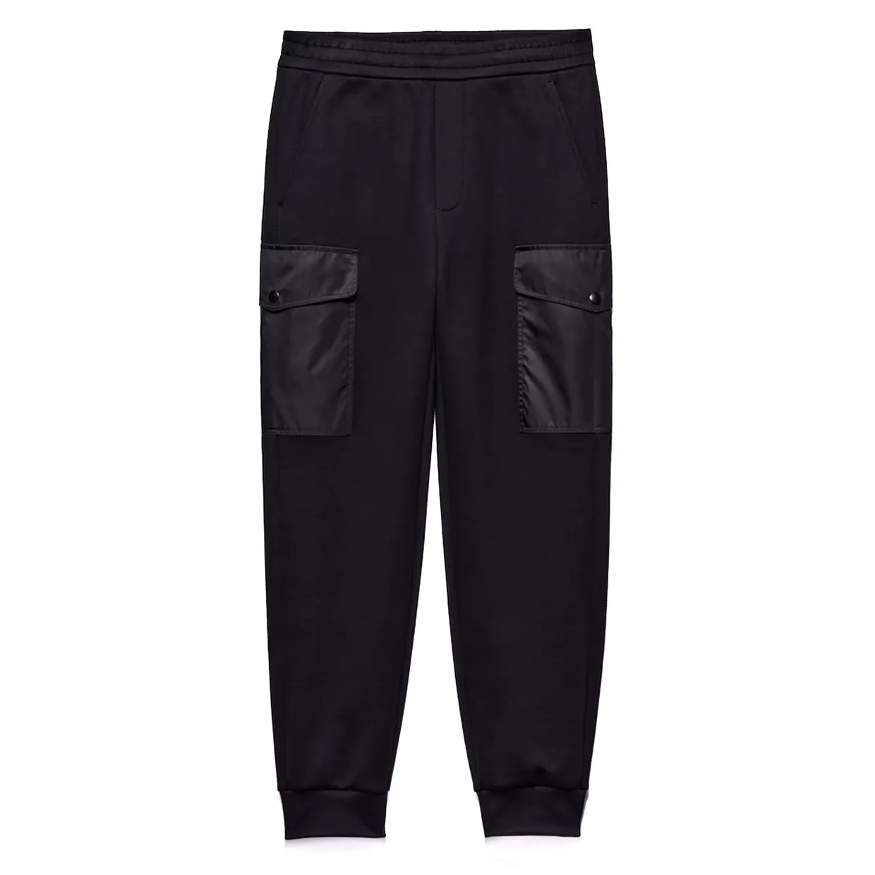 Cotton Fleece Joggers with Re-Nylon Details
