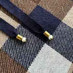 Damier Plaid Cashmere and Wool Blend Hoodie