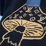 Short-Sleeved Intarsia Crewneck