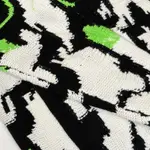 Wool Jacquard Zip Jacket With Intarsia